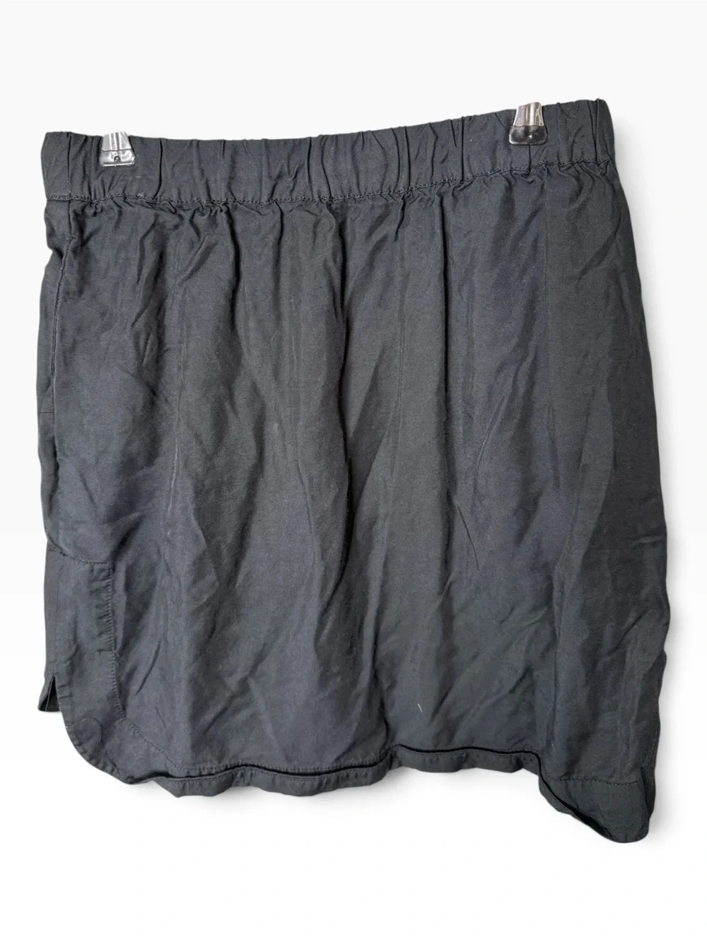 Banana Republic Black XS Drawstring Pull-On Skirt